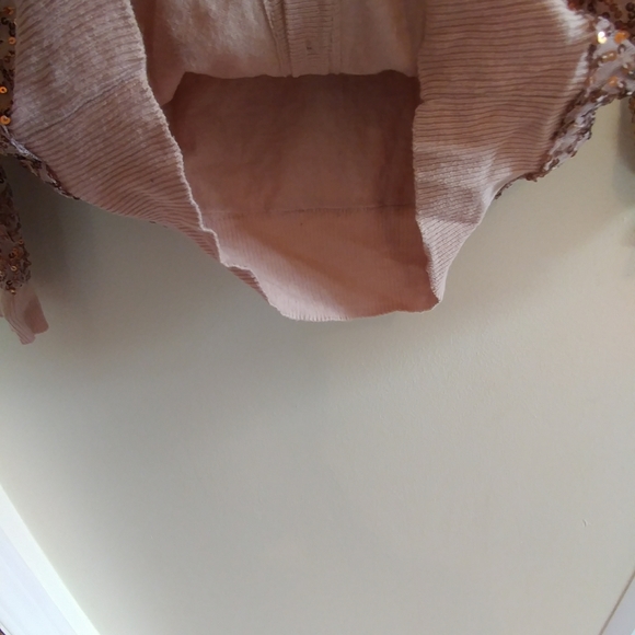 American Eagle Outfitters Pink Sequin Cardigan - Picture 12 of 12
